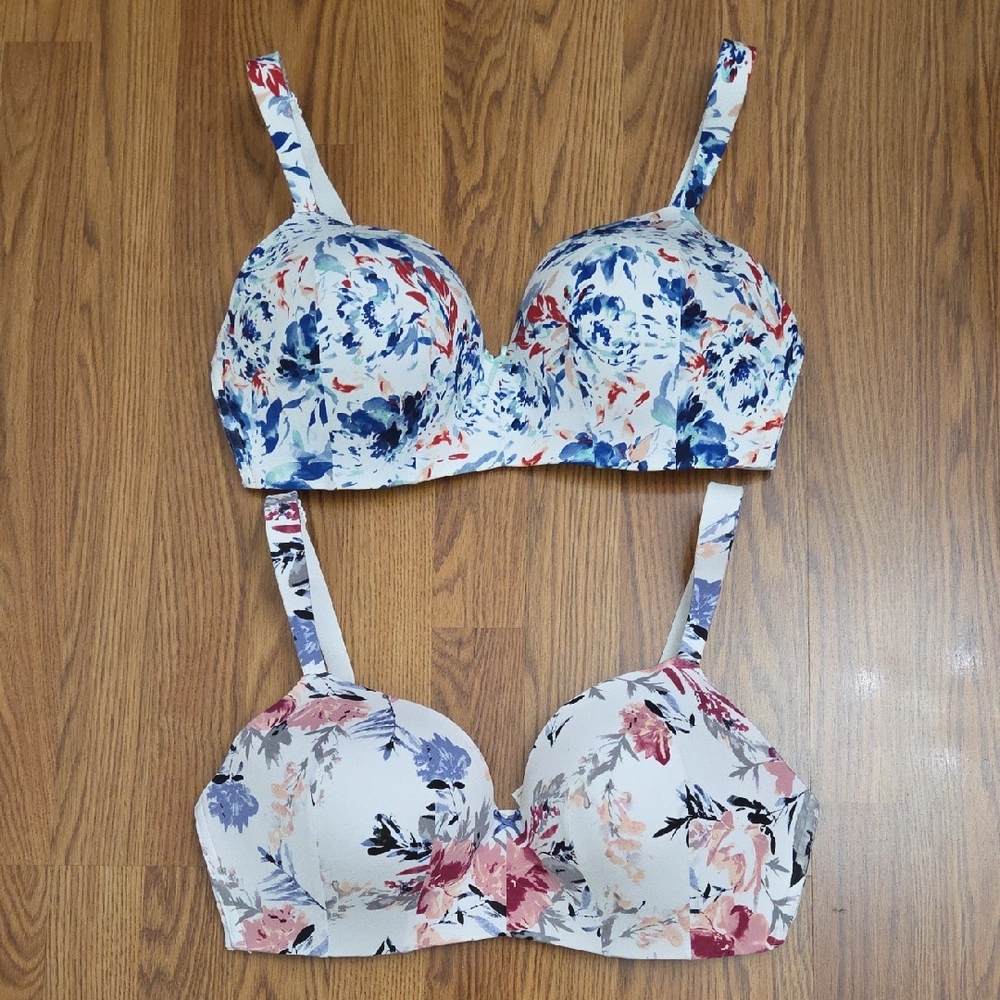 ❌❌❌ SOLD ❌❌❌Cacique Lightly Lined T-Shirt No Wire Bra Bundle/ 38DDD - Picture 1 of 13